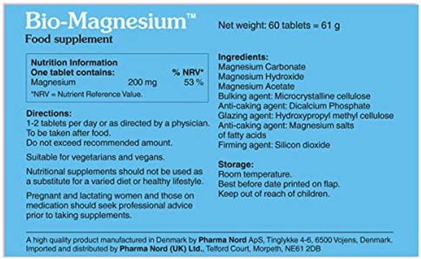 Pharma Nord Bio-Magnesium 60 Tablets (60 Tablets)