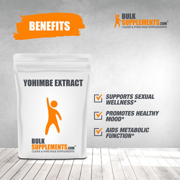 Bulksupplements.com Yohimbe Extract - Supplements for Men - Yohimbe Bark - Yohimbe Supplements for Men (500 Grams)