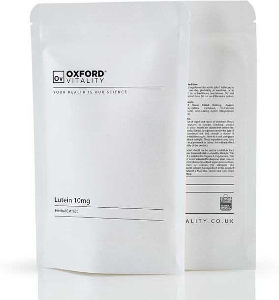 Ov Oxford Vitality | Lutein Supplements | 10mg Tablets for Eye Health
