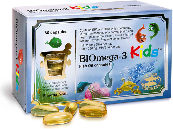 Pharma Nord Omega 3 Kids Bio-Marine Kind 80 Capsules