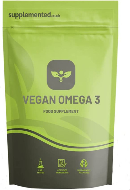 Vegan Omega 3 500mg Algae 90 Softgel Capsules