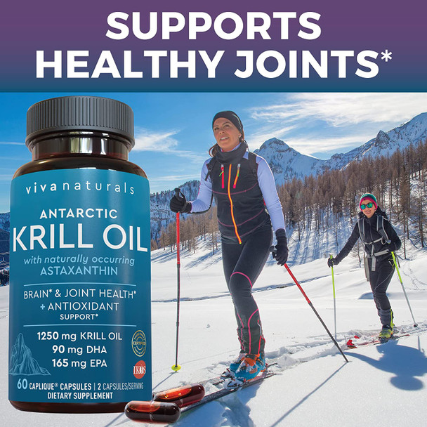 Antarctic Krill Oil and Elderberry, Vitamin C, Zinc and Vitamin D3 5000 IU Bundle, 1250 mg of Krill Oil Providing Omega 3 EPA and DHA for Joint Health, Elderberry for Immune Support