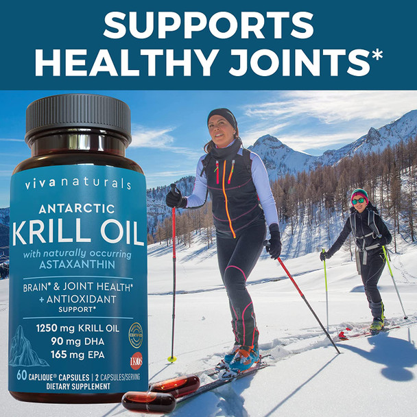 Antarctic Krill Oil and Triple-Strength Omega 3 Fish Oil Bundle, 1250 mg Krill Oil & 2,200 mg Fish Oil Per Serving Providing Omega 3 EPA and DHA