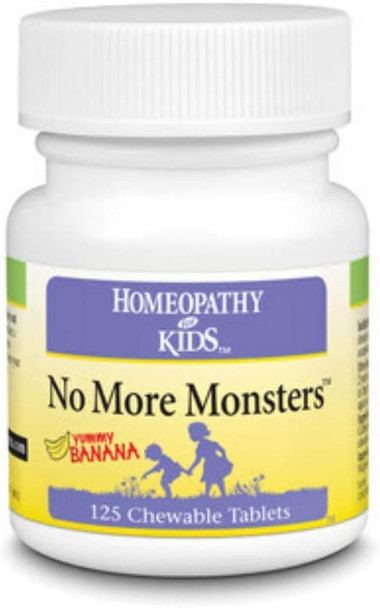 Natra-Bio Herbs For Kids No More Monsters, Chewable, Banana (Carton) | 125Ct