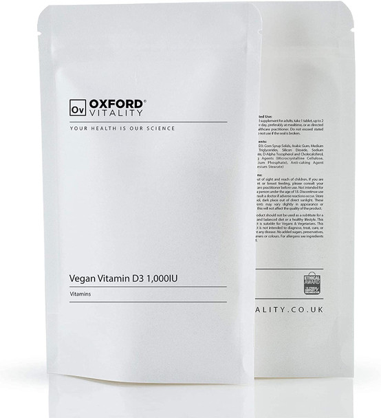 Ov Oxford Vitality Vegan Vitamin D3 (120)