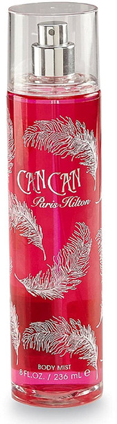 Paris Hilton Can Can Body Fragrance Mist 8 oz (Pack of 4)