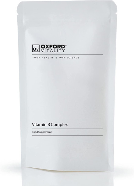 Vitamin B Complex Tablets - Full Spectrum One a Day B Vitamin Supplements - Vitamins B1, B2, B3, B5, B6, B12, D-Biotin, inositol and Folic Acid by Oxford Vitality