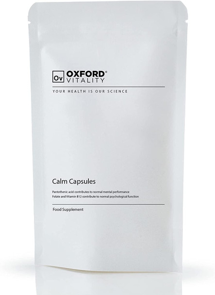 Calm Capsules With 5-Htp, Lemon Balm, Chamomile, Folic Acid And Vitamins B5 And B12 | Food Supplement For Vegetarians And Vegans