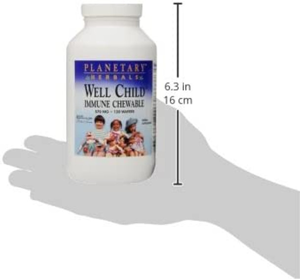 Planetary Herbals Well Child Immune Chewable Wafers, 120 Count