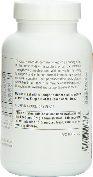 Planetary Herbals Coriolus Full Spectrum 1000mg, Powerful Cellular Immunity PF0737 Natural 90 Count (Pack of 1)