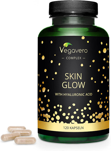 Antioxidant Supplement Vegavero® | Skin Health & Collagen Formation* | with Hyaluronic Acid, Trans Resveratrol, Q10, Vitamin C | Vegan