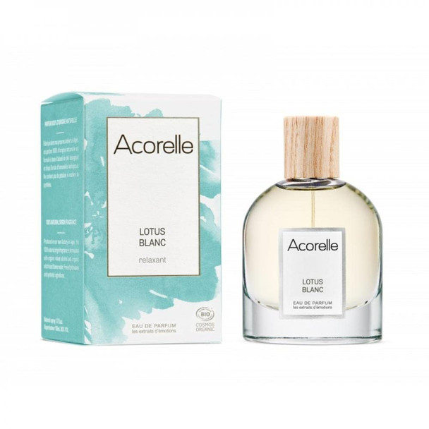 Acorelle Organic Eau de Parfum White Lotus - 100% Natural - 50ml