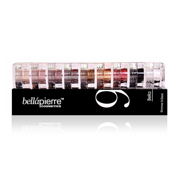 bellapierre Shimmer Powder 9 Stack | Paraben Free | Vegan & Cruelty Free | 9 Count - Bella