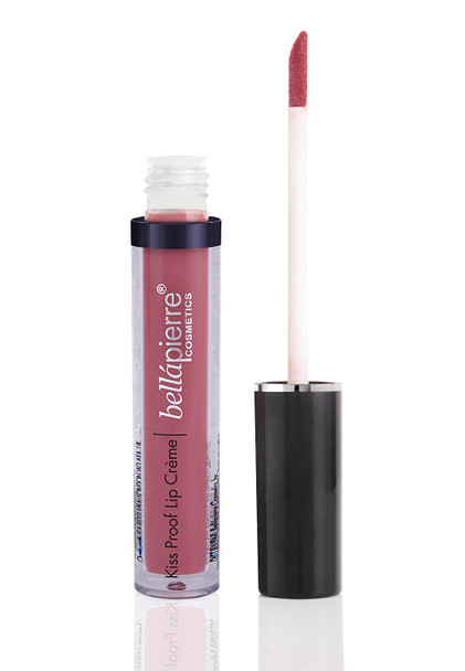 bellapierre Kiss Proof Lip Crème | Richly Pigmented, Smooth Matte Finish | 100% Natural Formulation | Non-Toxic and Paraben Free |Long Lasting Nourishing, Color - Antique Pink