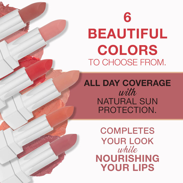 bellapierre Matte Lipstick | Richly Pigmented Mineral Lipstick | 100% Natural Formulation | Non-Toxic, Cruelty and Paraben Free | Sun Protection | Long Lasting Nourishing Color – Antique Pink