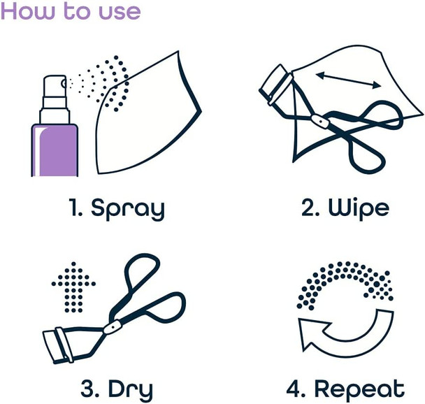 Beauty Hygiene Plus Makeup Tools Sanitising Spray Quick Dry Antibacterial Antiviral 100ml
