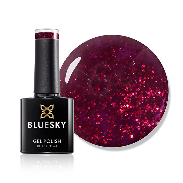 Bluesky Gel Nail Polish Color 80545 Ruby Ritz Soak Off LED UV Light - Chip Resistant & 21-Day Wear 0.33 Fl Oz