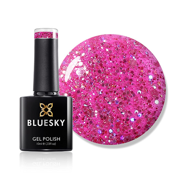 Bluesky Gel Nail Polish Color BLZ04 Barbie Pink Soak Off LED UV Light - Chip Resistant & 21-Day Wear 0.33 Fl Oz