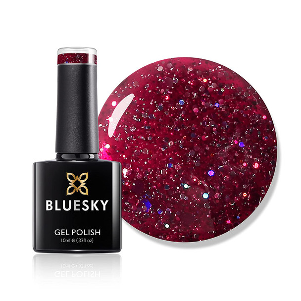Bluesky Gel Nail Polish Color BLZ35 Scarlett Red Soak Off LED UV Light - Chip Resistant & 21-Day Wear 0.33 Fl Oz