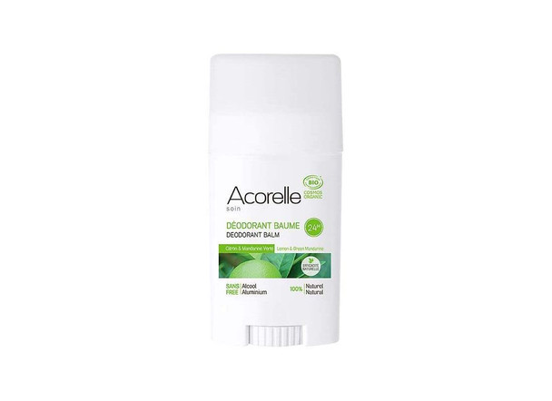 Acorelle Organic Lemon Green Mandarin Deodorant