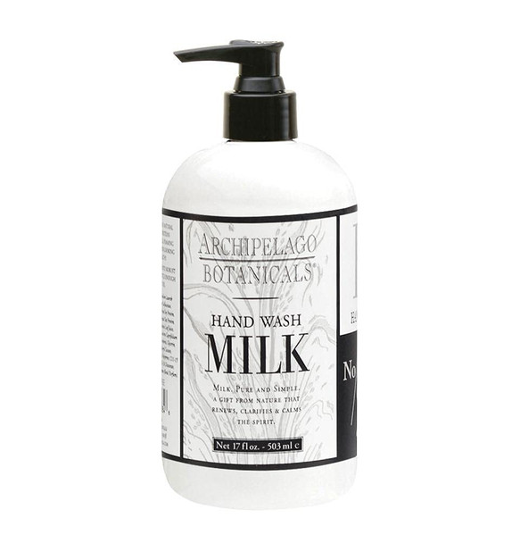 Archipelago Botanicals Milk Hand Wash | Gentle, Daily Hand Soap | Cleanse and Hydrate (17 fl oz)