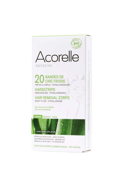 Acorelle Hair Removal Strips for Face - 20+2 stripes