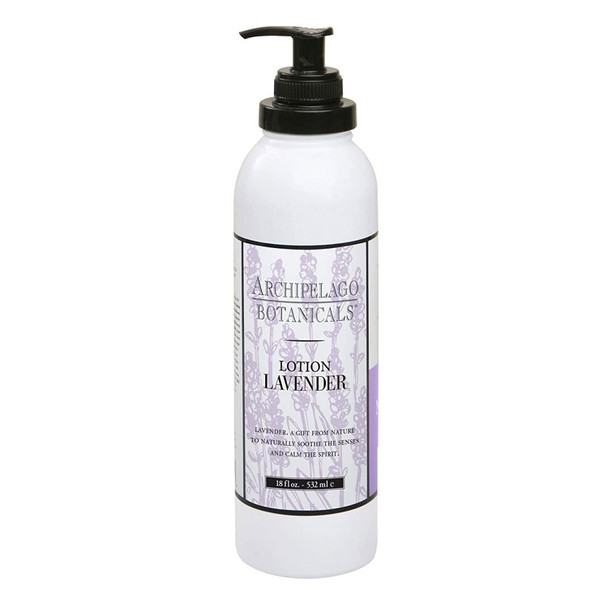 Archipelago Botanicals Lavender Body Lotion | Luxurious, Hydrating Body Lotion | Free From Parabens, Phthalates and GMOs (18 oz)
