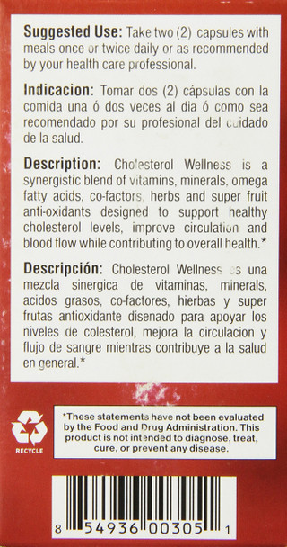 Cholesterol Wellness - 60 Caps - Bio Nutrition - 2 Pack