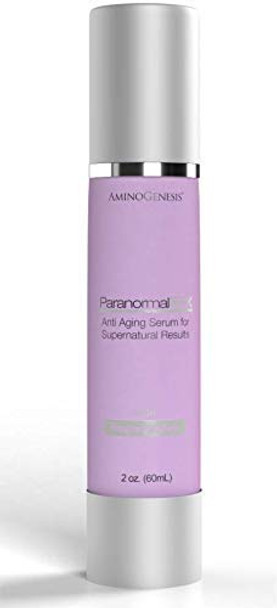 AminoGenesis ParanormalEFX Advanced Anti-Aging Rejuvenating Super Serum 2 oz (Sun Damage, Collagen, Elastin Boosting w/Vitamins A, E, D, Tremella Mushroom Extract, Synthe'6 & Selaginella Lepidophylla)