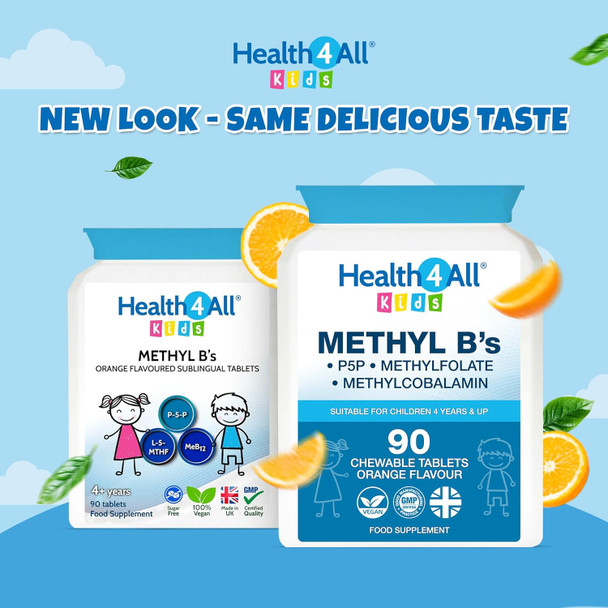 Health4All Kids Methyl B's 90 Chewable Tablets