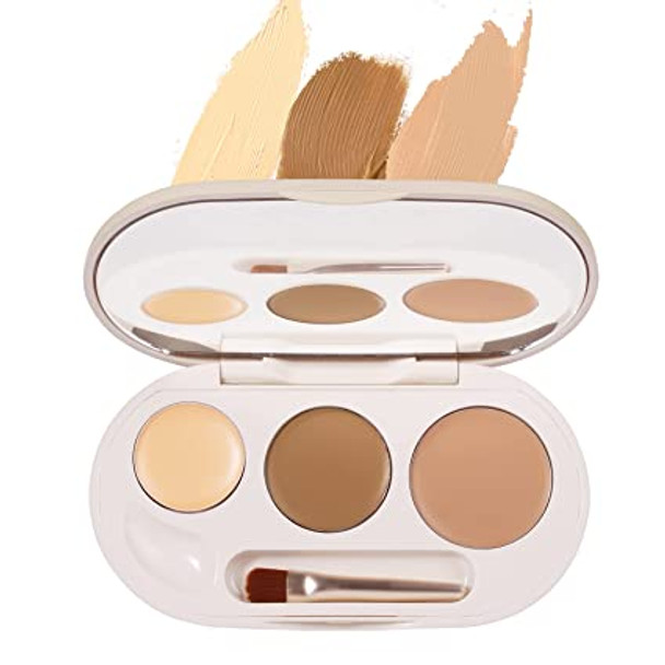Contour Palette,Cream Contour Palette,3 Pigmented Colors For Concealer, Contouring And Highlighting