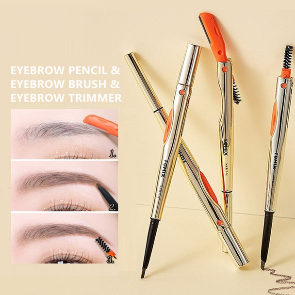 FOMIX 3 In 1 Eyebrow Pencil Color Rendering, Waterproof, Lasting, Non-fading