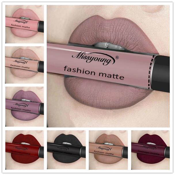 Lipstick Matte Waterproof Liquid Lipstick Moisturizer Velvet Lipstick