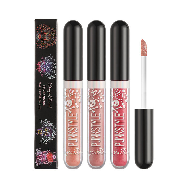 Pearlescent Metallic Nonstick Lip Gloss Halloween Style