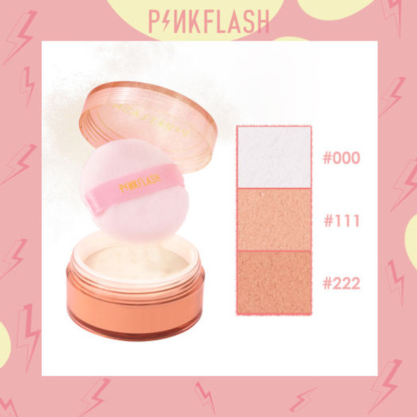 PINKFLASH Oil Controller Matte Lightweight Translucent Loose  Setting Powder+Soft/Waterproof/Oil-control/Lasting All Day