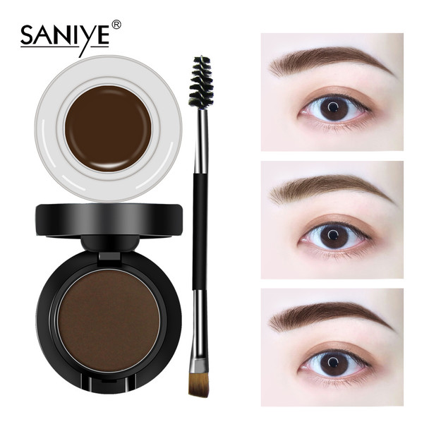 SANIYE  Double Layer Eyebrow Powder Eyebrow Gel With Brush