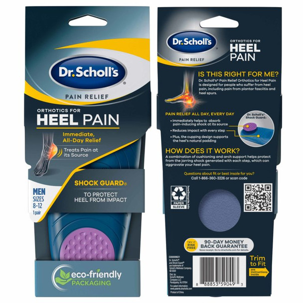 ORTHOTICS FOR HEEL PAIN Men's 8-12