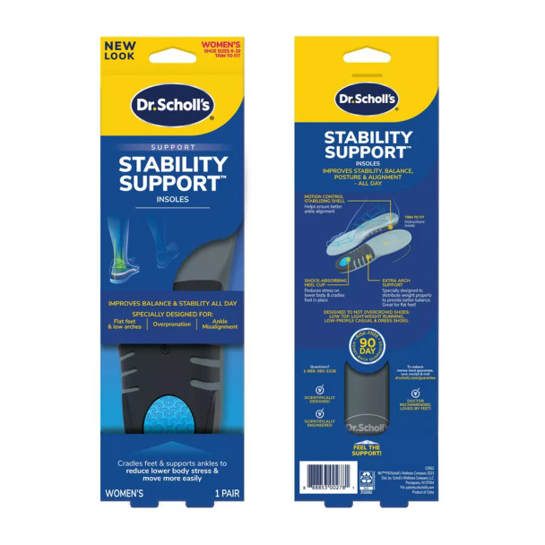 Dr. Scholl's Stability Support Insoles - Women's Shoe Size 6-10 - 1 Pair