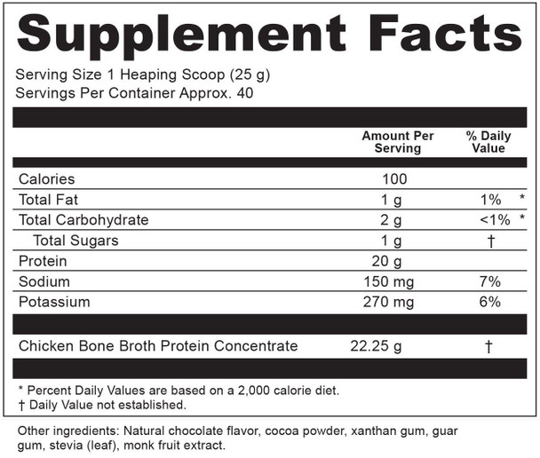 Bone Broth Protein Max - Chocolate