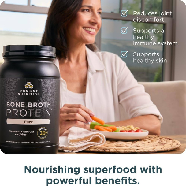 Ancient Nutrition Bone Broth Protein Pure - Max