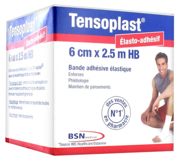 Essity Tensoplast Adhesive Stretching Bandage 6cm x 2,5m HB