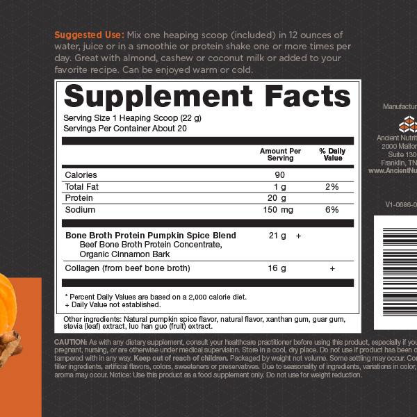 Bone Broth Protein Pumpkin Spice + Salted Caramel Combo