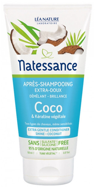 Natessance Extra-Gentle Conditioner Coconut and Botanical Keratin 150ml