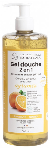 Laboratoire du Haut-Segala Shower Gel 2in1 Citrus Organic 500ml