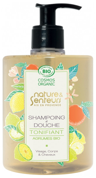 Nature & Senteurs Shampoo and Shower Toning with Citrus Organic 500ml