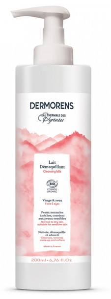 Dermorens Organic Cleansing Milk for Normal to Dry Skin 200 ml