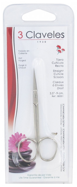 3 Claveles Straight Cuticle Scissors 9cm