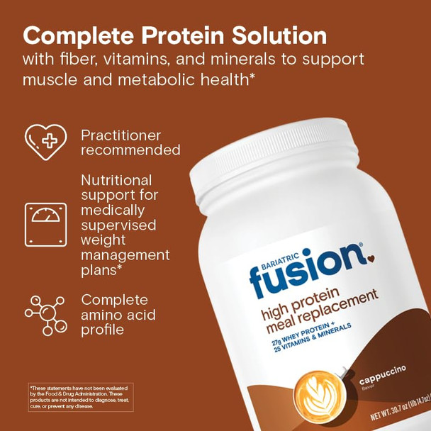 Bariatric Fusion High Protein Meal Replacement Cappuccino 30.7 oz