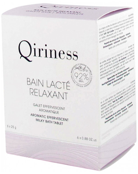 Qiriness Bain Lacte Relaxant Effervescent Aromatic Bath Tablet 6 Tablets