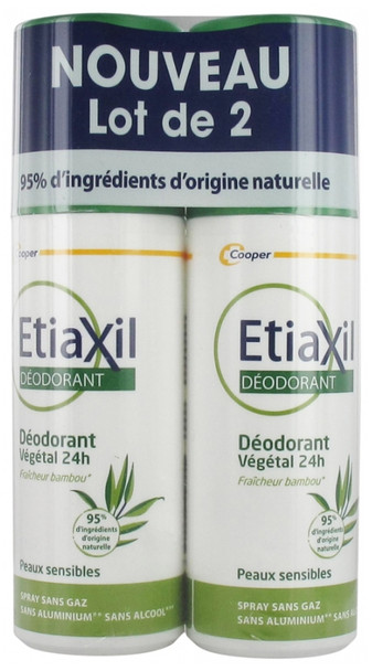 Etiaxil 24H Plant Deodorant 2 x 100ml